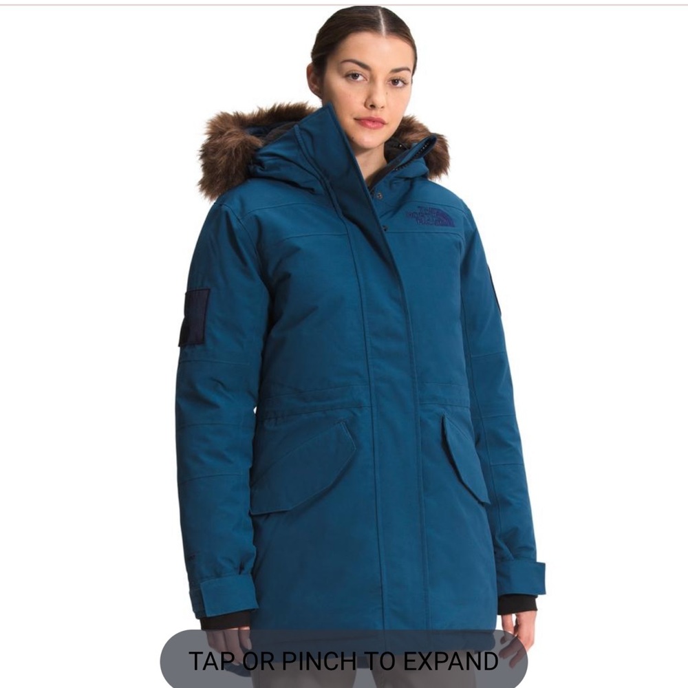 Womens the north face McMurdo Parka-Monterey Blue size Medium